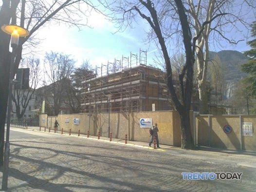 TRENTO TODAY: Palazzina Liberty in piazza Dante a Trento: la chiusura dei lavori è prevista entro fine anno